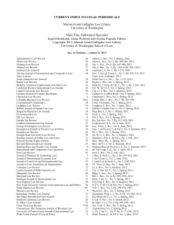 August 31, 2012 - Capital University Law School