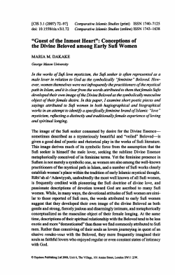 "Guest of the Inmost Heart": Conceptions of the