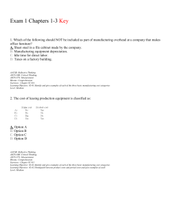 Exam 1 Chapters 1-3