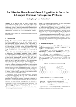 An Effective Branch-and-Bound Algorithm to Solve the k