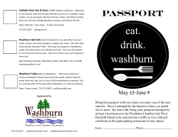 Passport Here - Washburn Chamber of Commerce