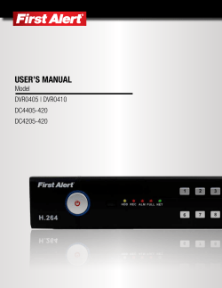 user`s manual - First Alert Store