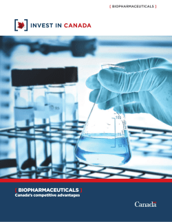 Biopharmaceuticals - Global Affairs Canada / Affaires mondiales