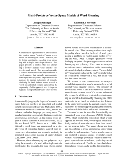 Multi-Prototype Vector-Space Models of Word Meaning