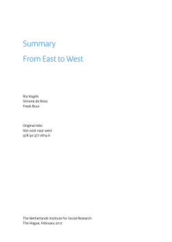 From East to West Summary