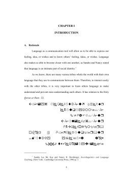 Page 1 1 CHAPTER I INTRODUCTION A. Rationale Language as a