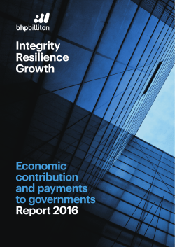 Economic contribution and payments to governments