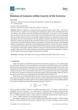 Rotation of Galaxies within Gravity of the Universe