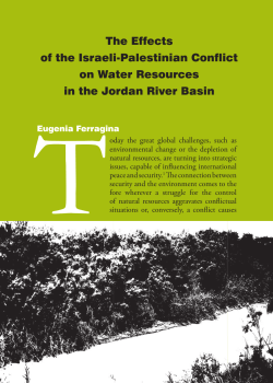 The Effects of the Israeli-Palestinian Conflict on Water Resources in