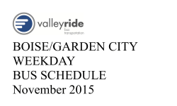 AM Schedule - ValleyRide