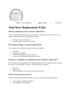 Total Knee Replacement FAQs