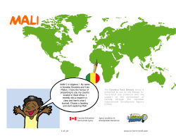 Hello! I ni s&ograve;g&ograve;ma ! My name is Amadou Doumbia and I am Malian. I