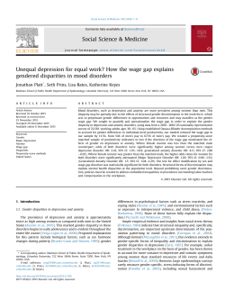 Unequal depression for equal work? How the wage gap explains