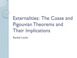 Externalities: The Coase and Pigouvian Theorems and Their