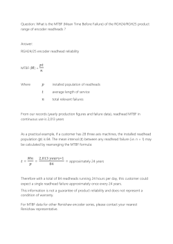 What is the MTBF (Mean Time Before Failure)