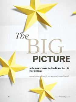 Adherence`s role in Medicare Part D star ratings
