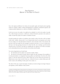 Fake Paintings (Report to the Head of Police)