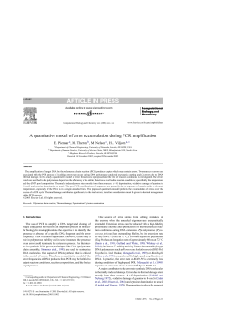 A quantitative model of error accumulation during PCR amplification