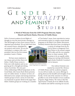 Fall 2015 - Middlebury