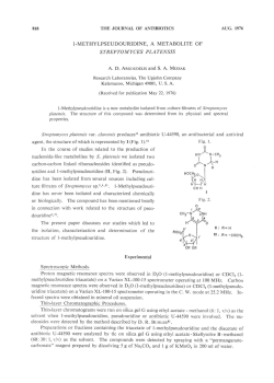 Spectroscopic Methods. Proton magnetic resonance spectra were