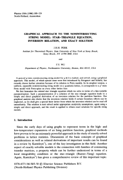 Graphical Approach to the Nonintersecting String Model: Star