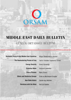 MIDDLE EAST DAILY BULLETIN