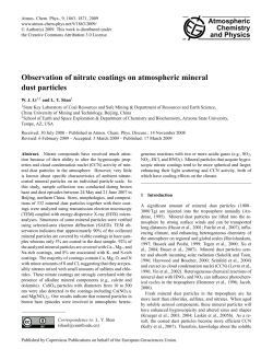 Observation of nitrate coatings on atmospheric mineral dust particles