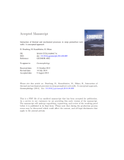 Interaction of thermal and mechanical processes in steep permafrost