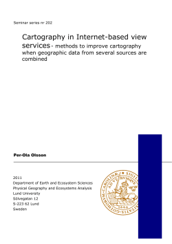 Cartography in Internet-based view