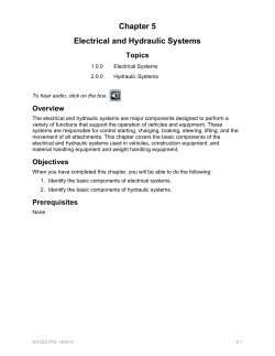 Chapter 5 Electrical and Hydraulic Systems