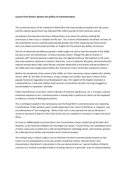 Politics of Remembrance