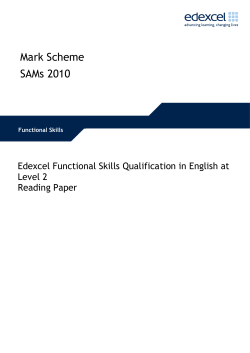 Mark scheme - English - Level 2 (Reading)