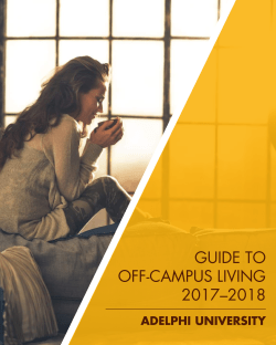 guide to off-campus living 2017&ndash;2018
