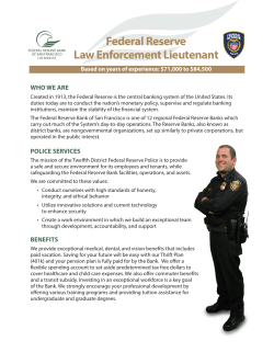 Federal Reserve Law Enforcement Lieutenant