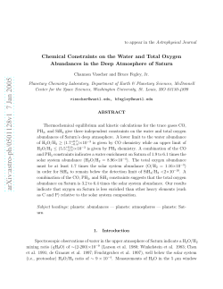 Chemical Constraints on the Water and Total Oxygen Abundances