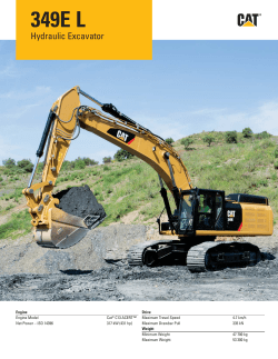 AEHQ6272-00, Cat 349E L Hydraulic Excavator Specalog