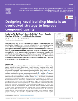Designing novel building blocks is an overlooked strategy to