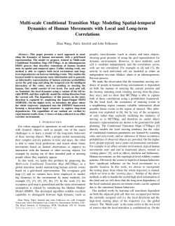 Multi-scale Conditional Transition Map: Modeling Spatial
