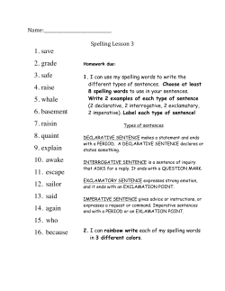 spelling lesson 3