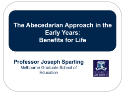 The Abecedarian Approach in the Early Years: Benefits for Life