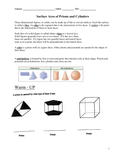 Surface Area of Prisms and Cylinders