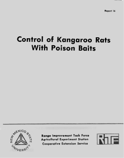 Control of Kangaroo Rats With Poison Baits