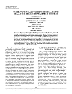 Understanding and Tackling Societal Grand Challenges through
