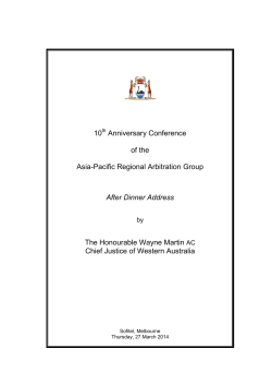 Asia-Pacific Regional Arbitration Group Conference