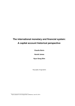 The international monetary and financial system: A