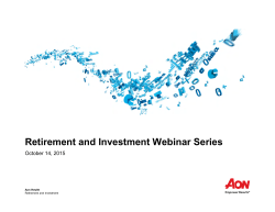 Retirement and Investment Webinar Series