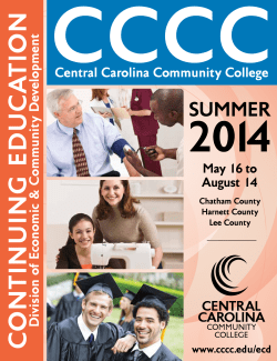 Lee County - Central Carolina Community College