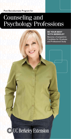 Counseling and Psychology Professions