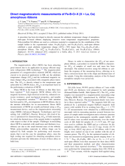 Direct magnetocaloric measurements of Fe-B-Cr-X