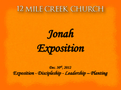 Jonah Overview Dec 30 2012